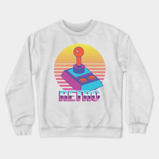 Retro Gaming Machine Crewneck Sweatshirt by cInox